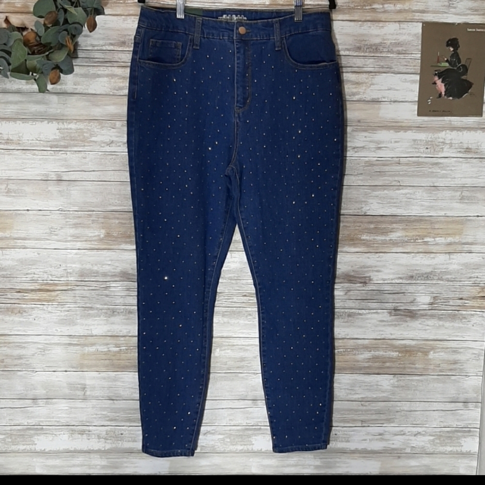 Rhinestone Mom Jeans by Wild Fable Size 14
